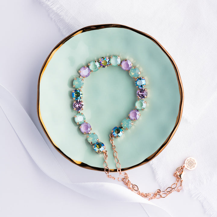 Celine Necklace Mint and Lilac
