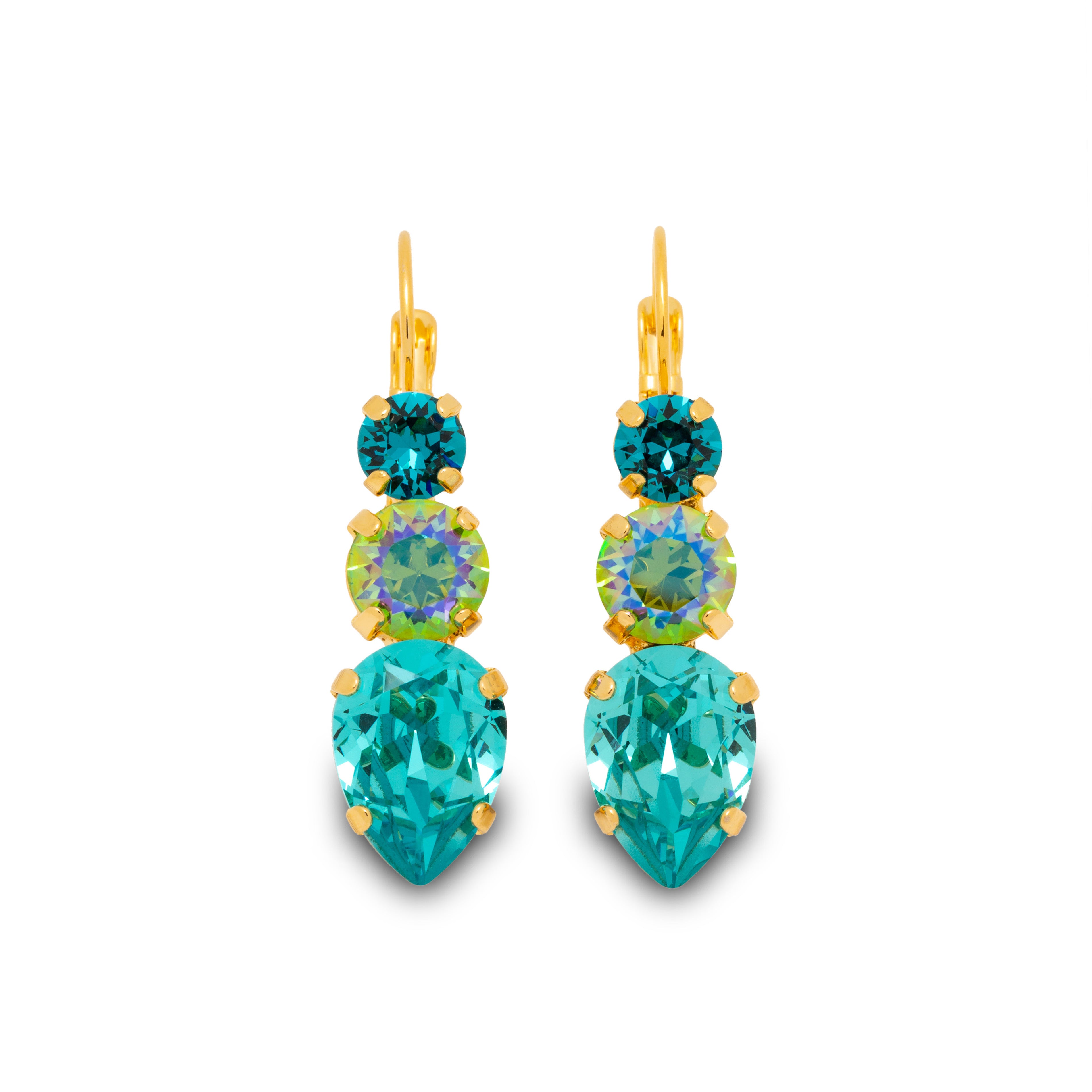 Blue crystal statement earrings Australia French Attic