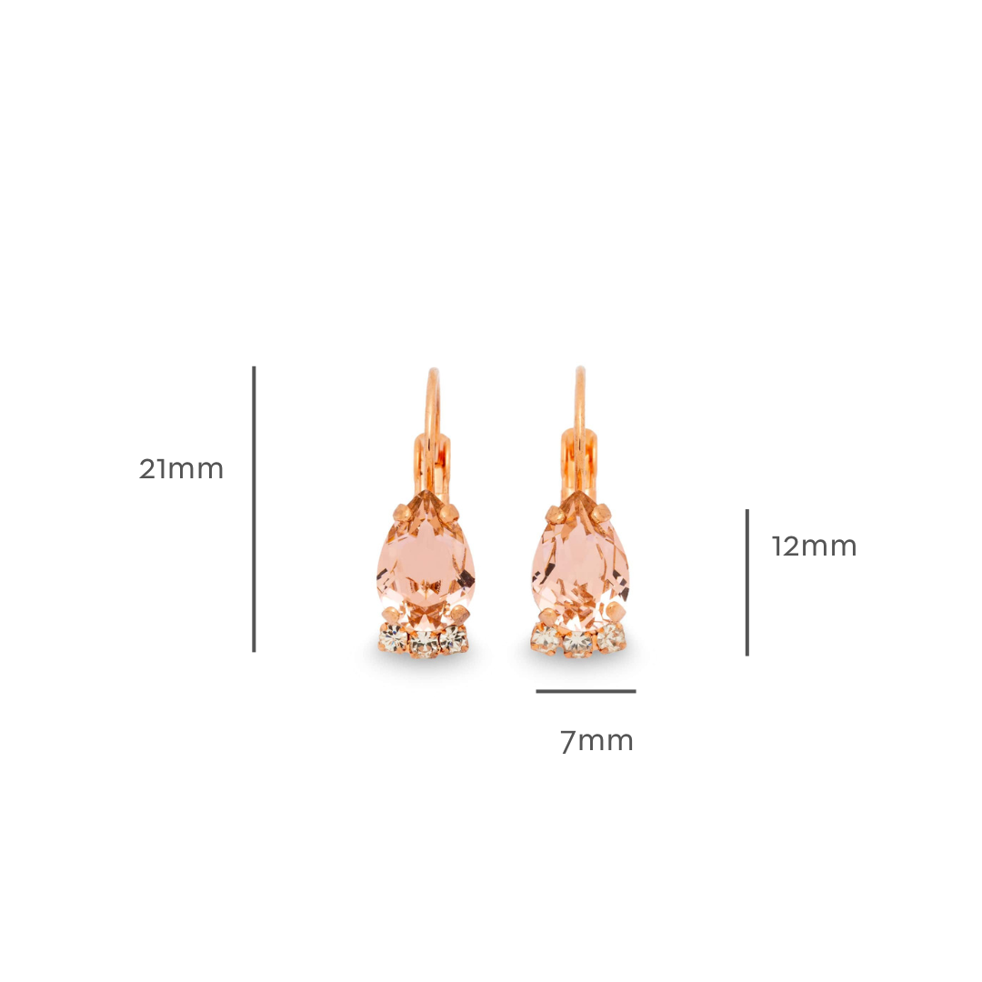 Clementine Vintage Rose Earrings