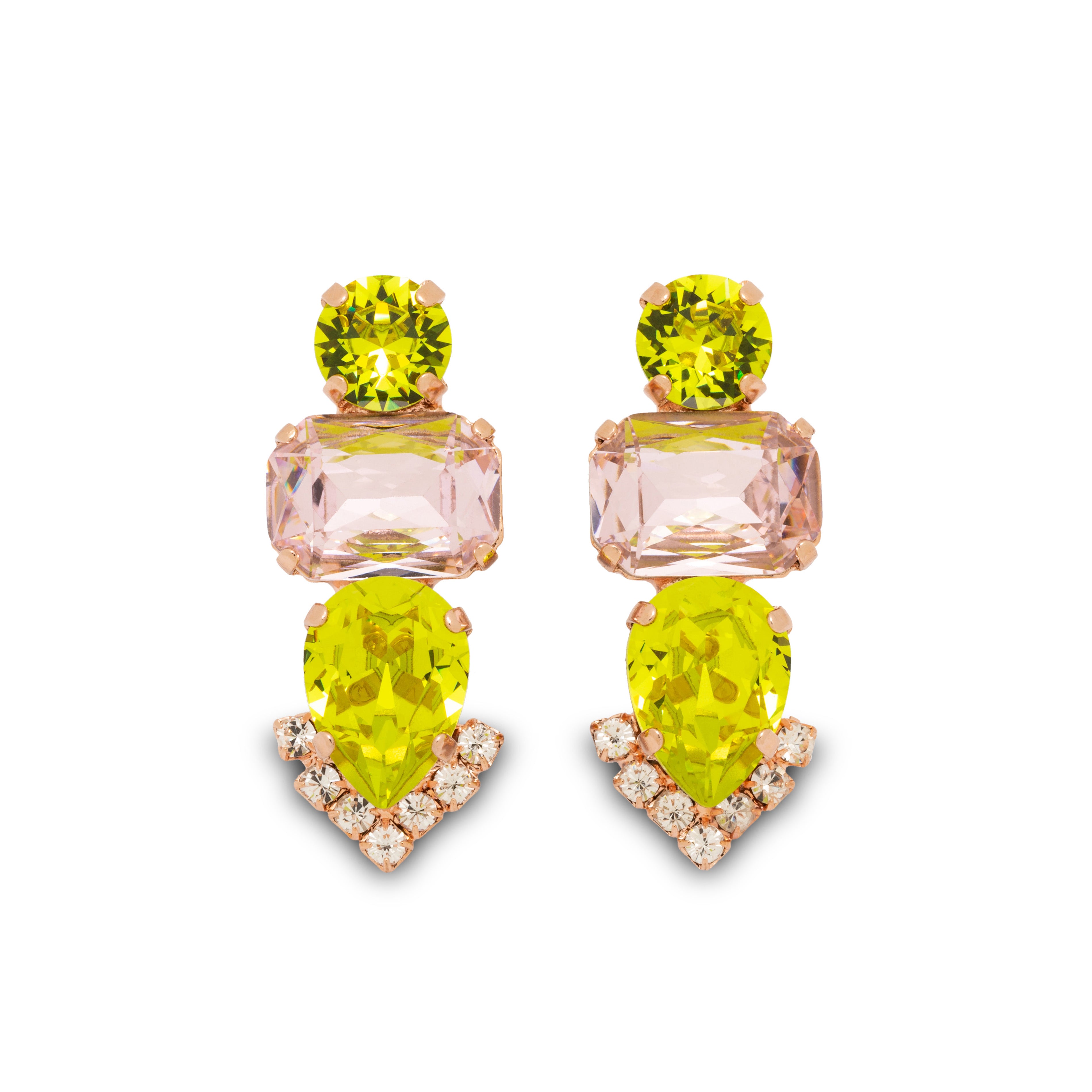 Vintage rose statement earrings Australia French Attic