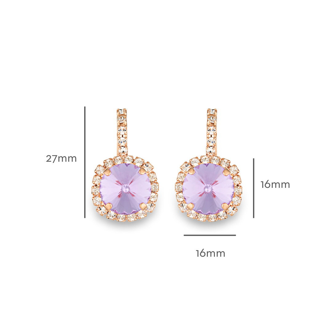 Rosalie Earrings Violet