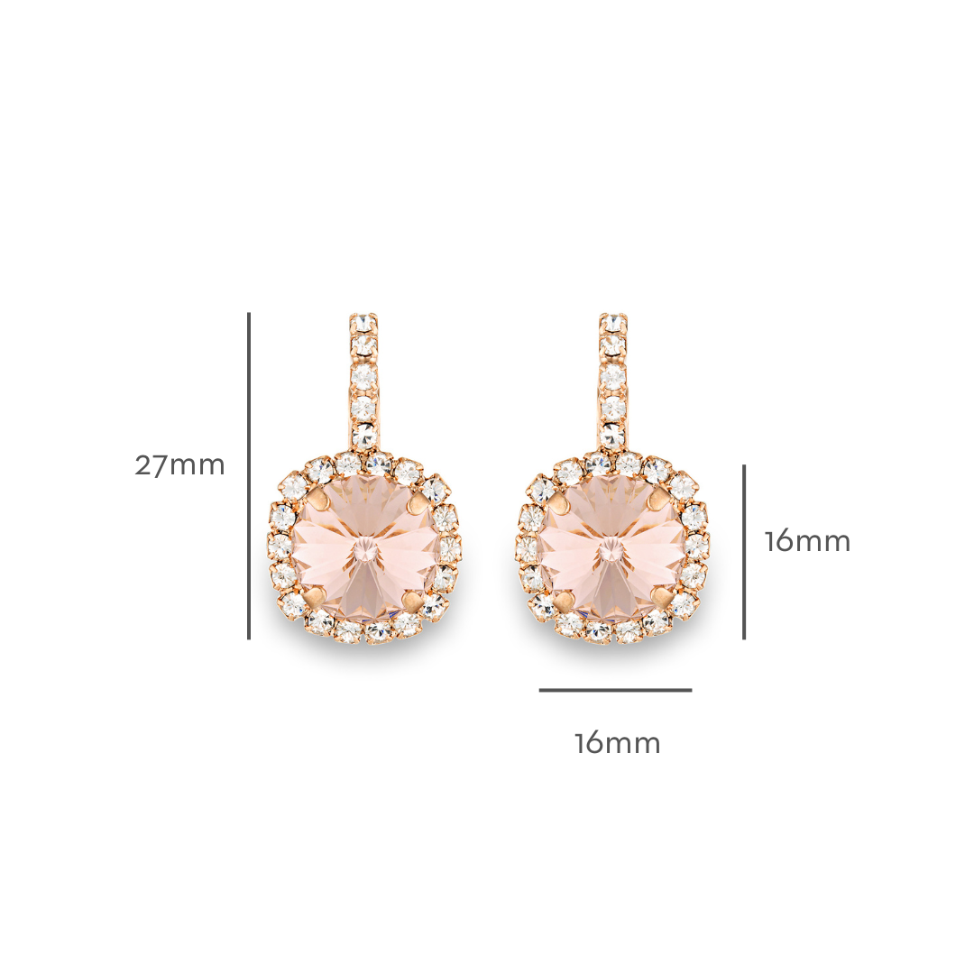 Rosalie Earrings Vintage Rose