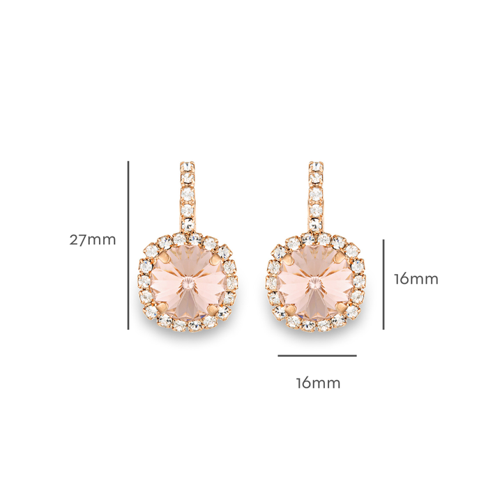 Rosalie Earrings Vintage Rose