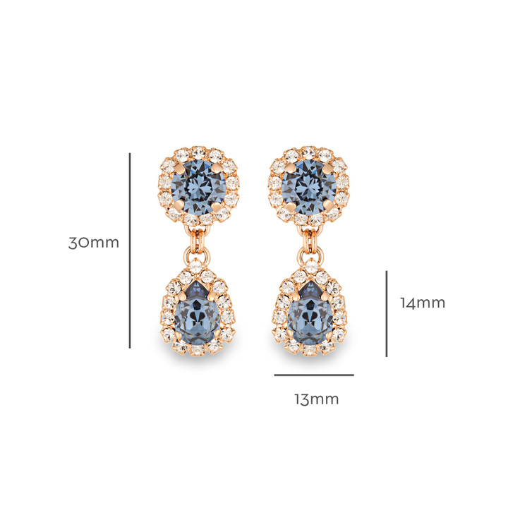 Aria Earrings Denim Blue