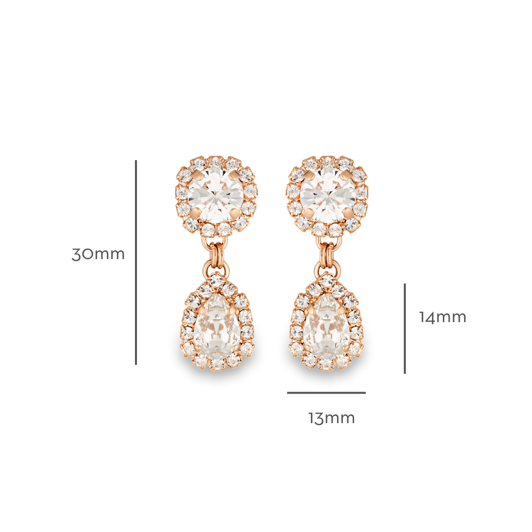 Aria Earrings Crystal