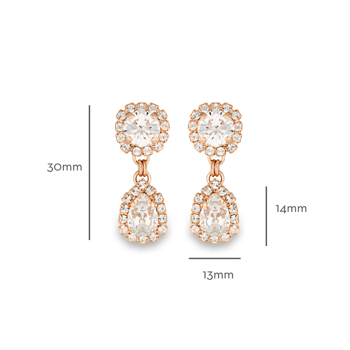 Aria Earrings Crystal