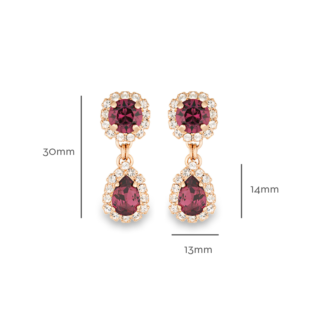 Aria Earrings Amethyst