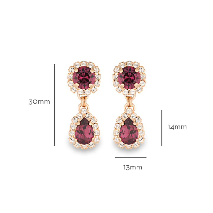 Aria Earrings Amethyst