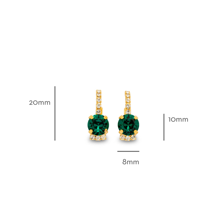 Adelaide Emerald Earrings