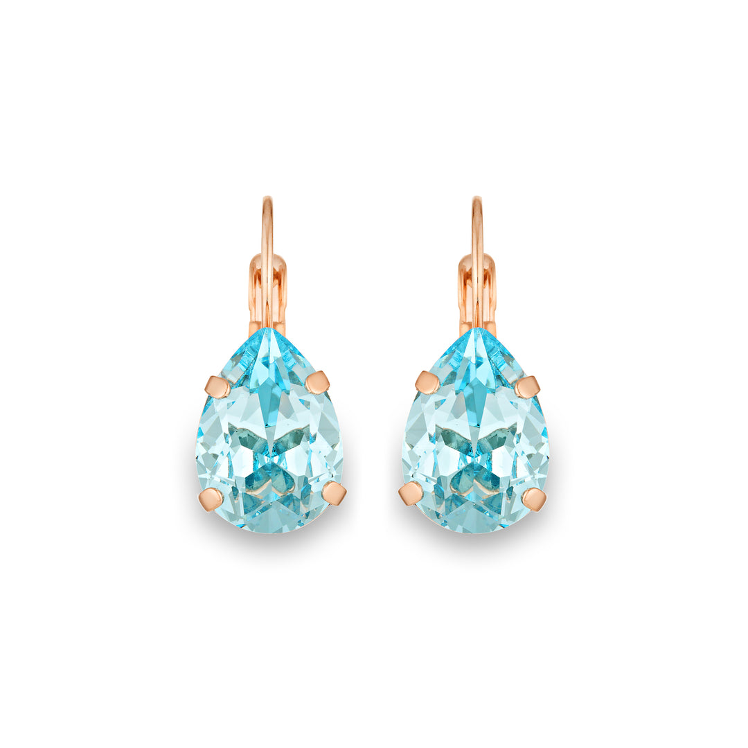 Adele Aqua Blue Crystal Earrings
