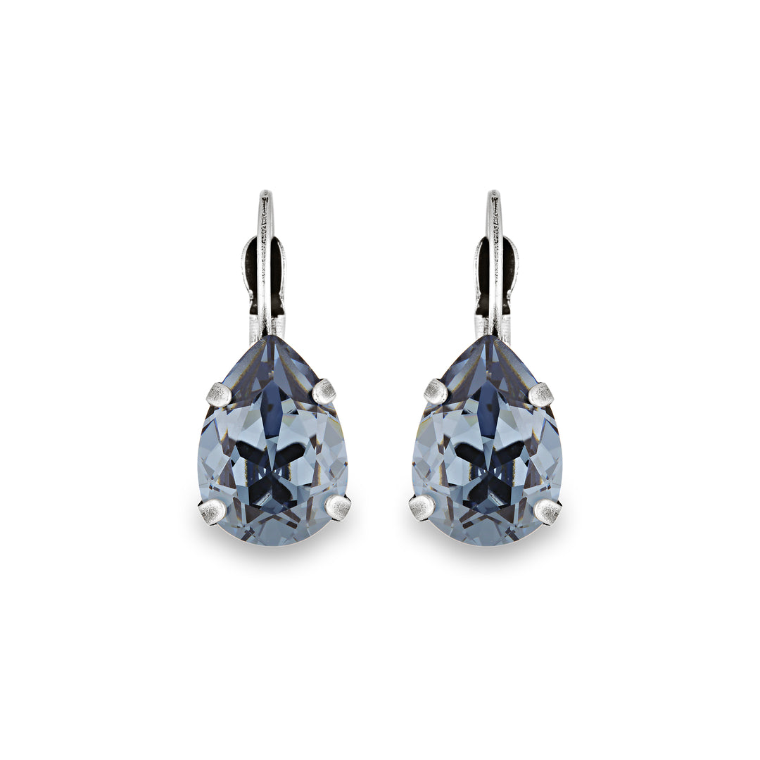 Adele Denim Blue Crystal Earrings