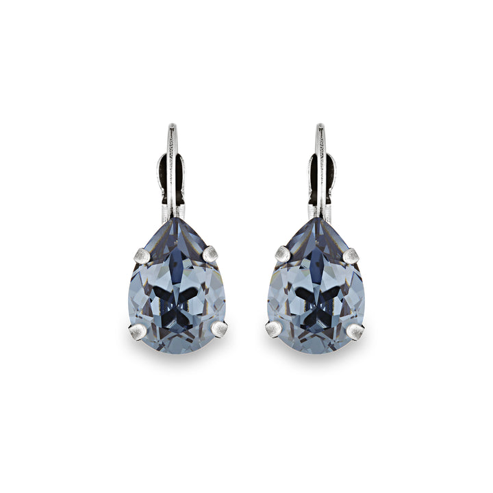 Adele Denim Blue Crystal Earrings
