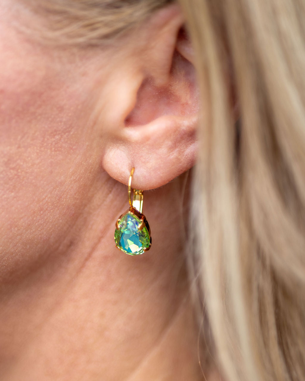 Adele Peridot Shimmer Earrings