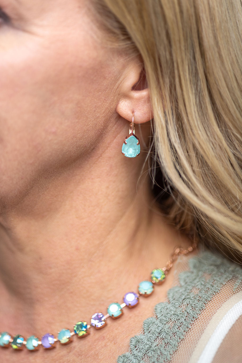 Adele Soft Mint Ignite Earrings