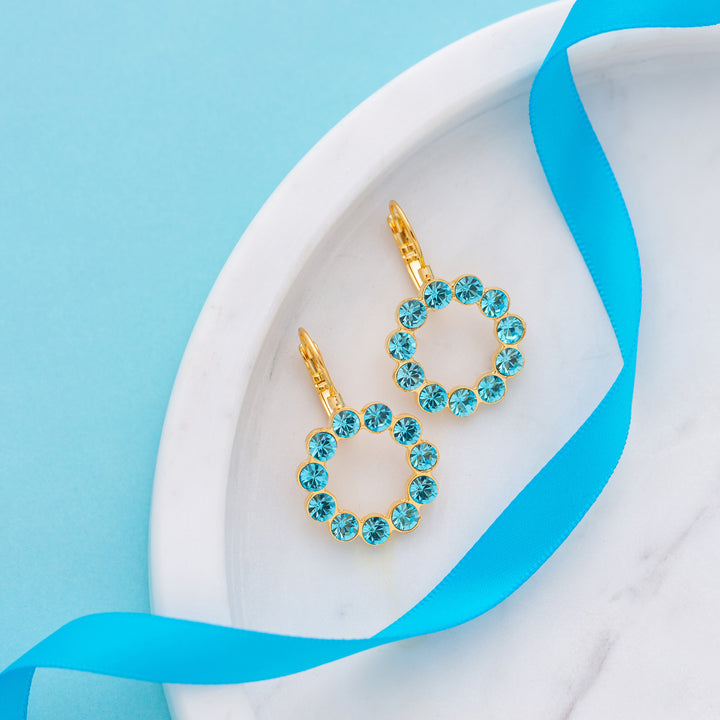 Adeline Earrings Aqua