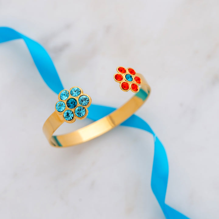 Alia Bracelet Cuff Aqua