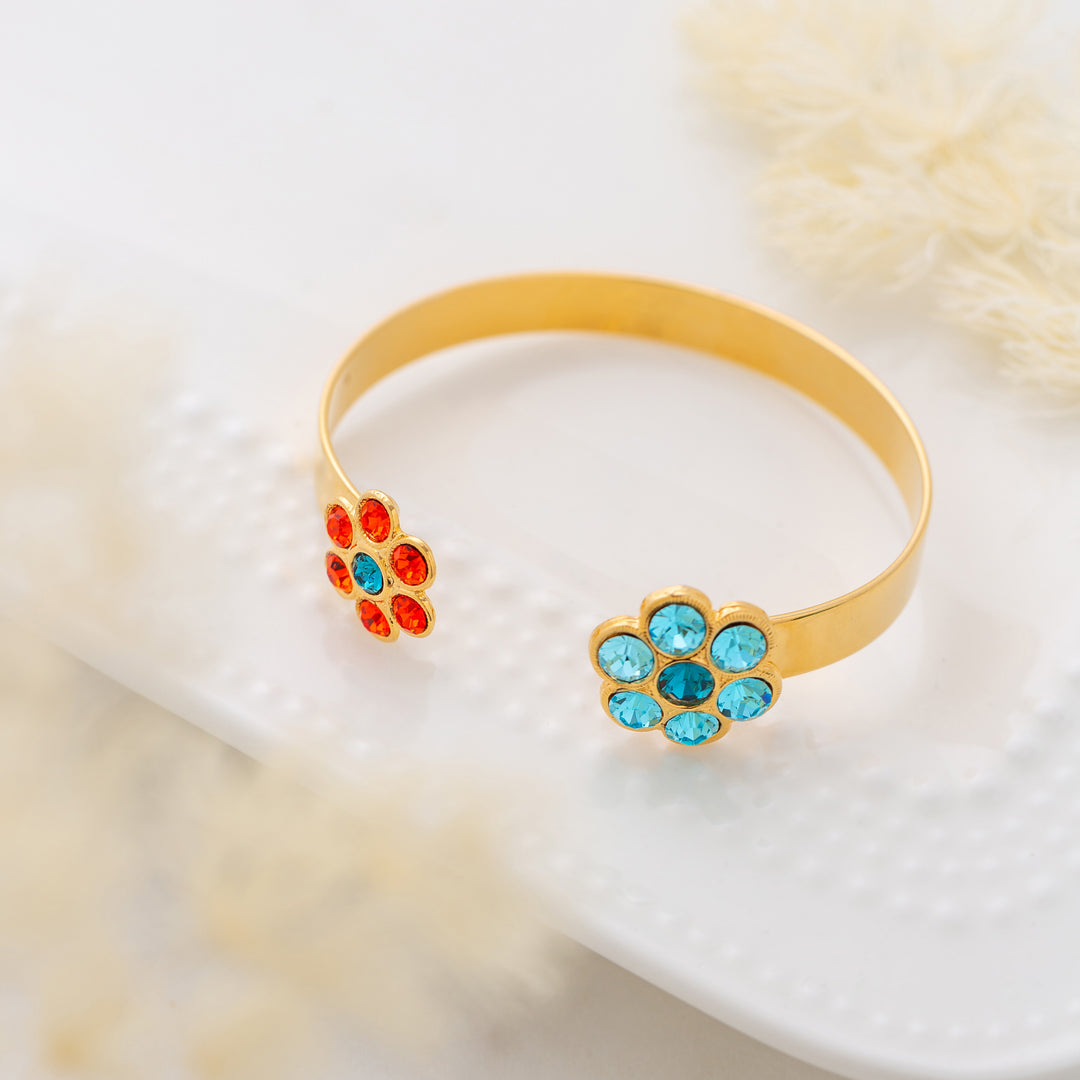 Alia Bracelet Cuff Aqua