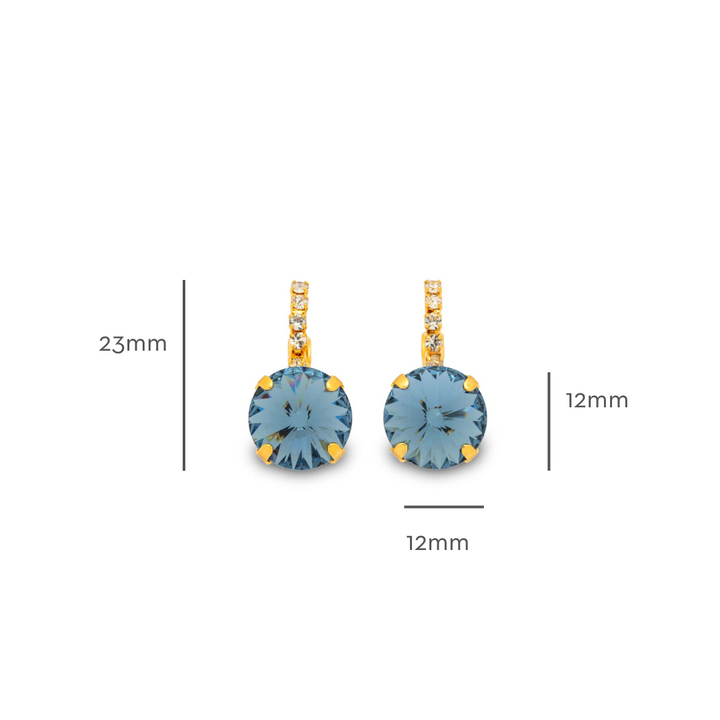 Amelie Denim Blue Earrings