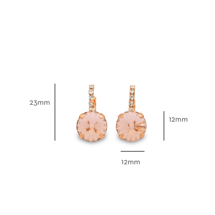 Amelie Vintage Rose Earrings