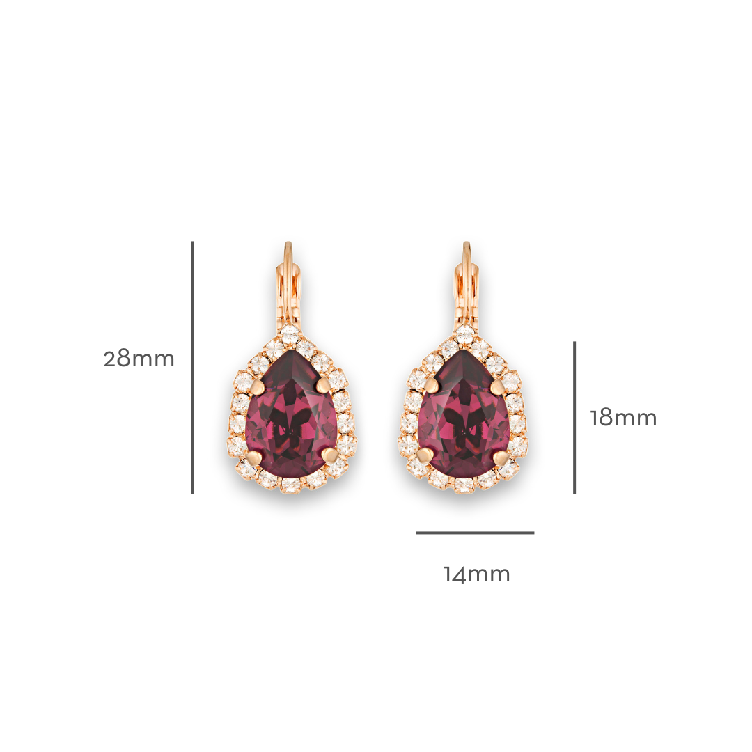 Simone Earrings Amethyst