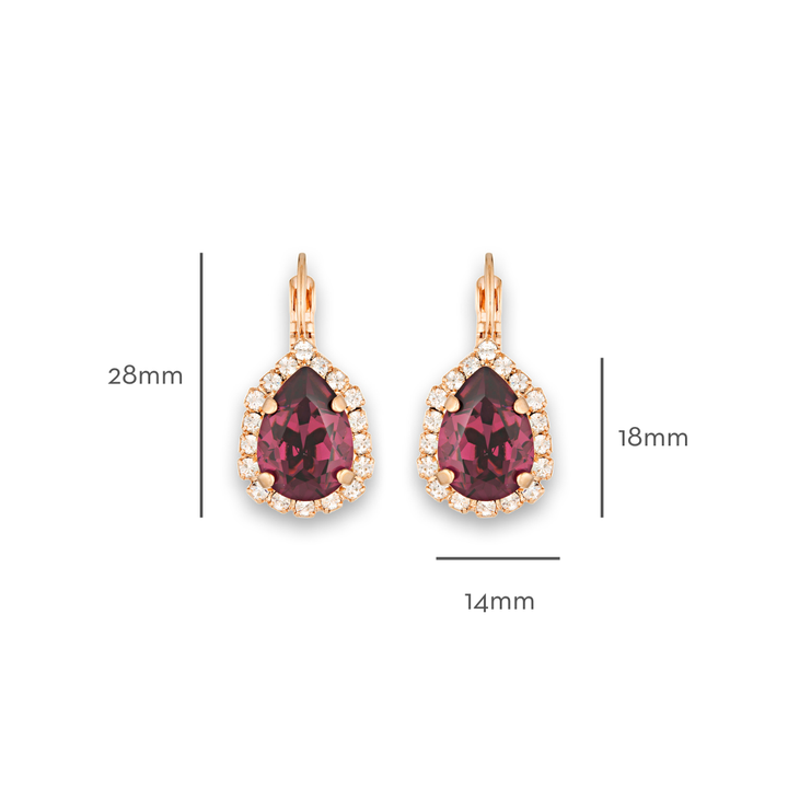 Simone Earrings Amethyst