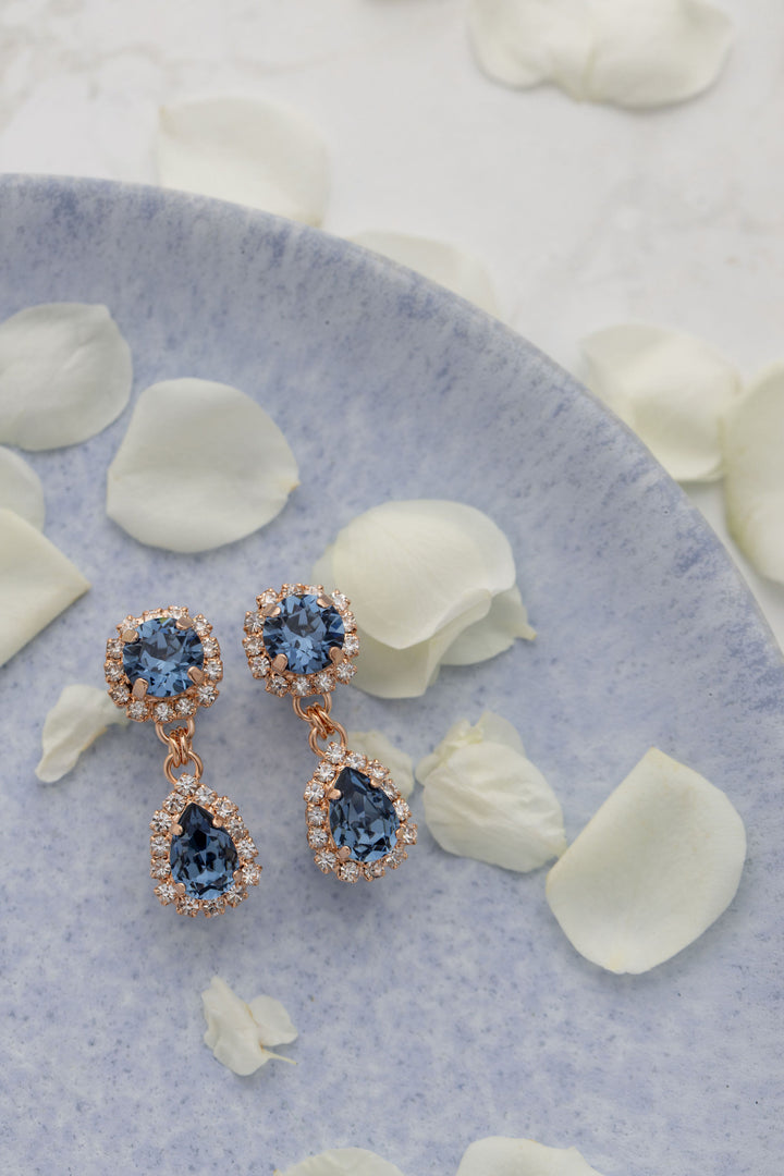 Aria Earrings Denim Blue