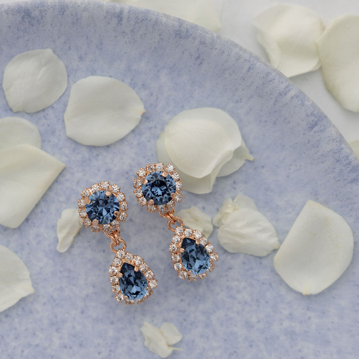 Aria Earrings Denim Blue