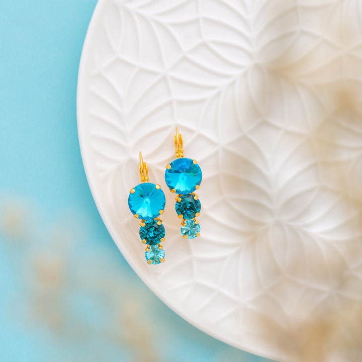 Celeste Earrings Dark Aqua