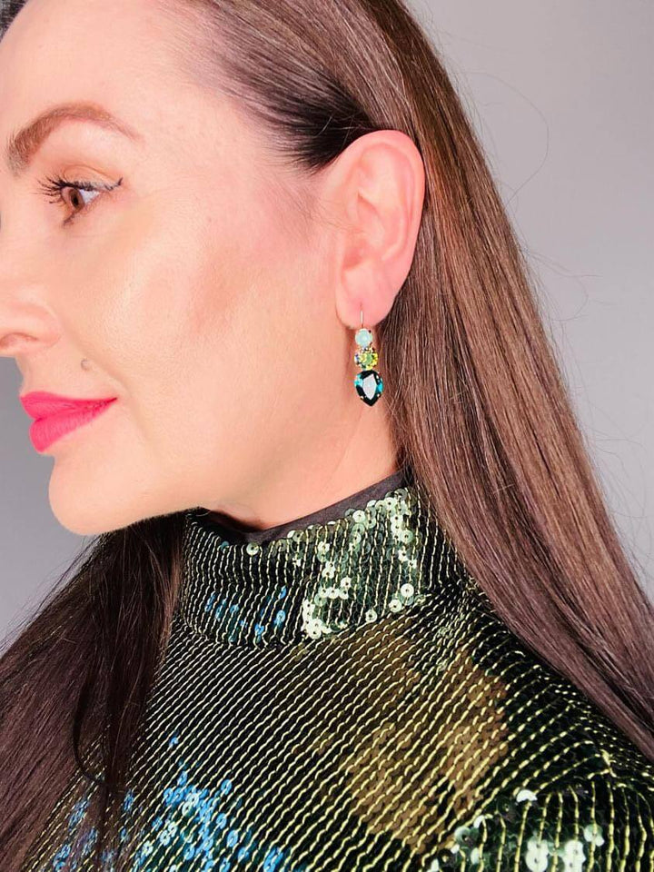 Chanelle Earrings Emerald