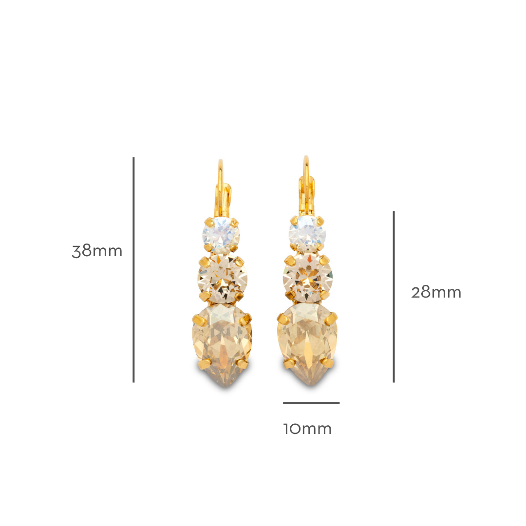Chanelle Golden Shadow Earrings