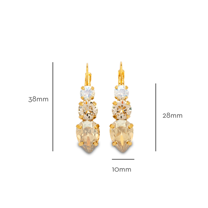 Chanelle Golden Shadow Earrings