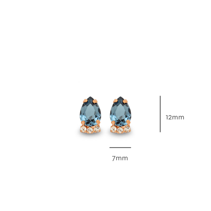 Charlotte Denim Blue Earrings