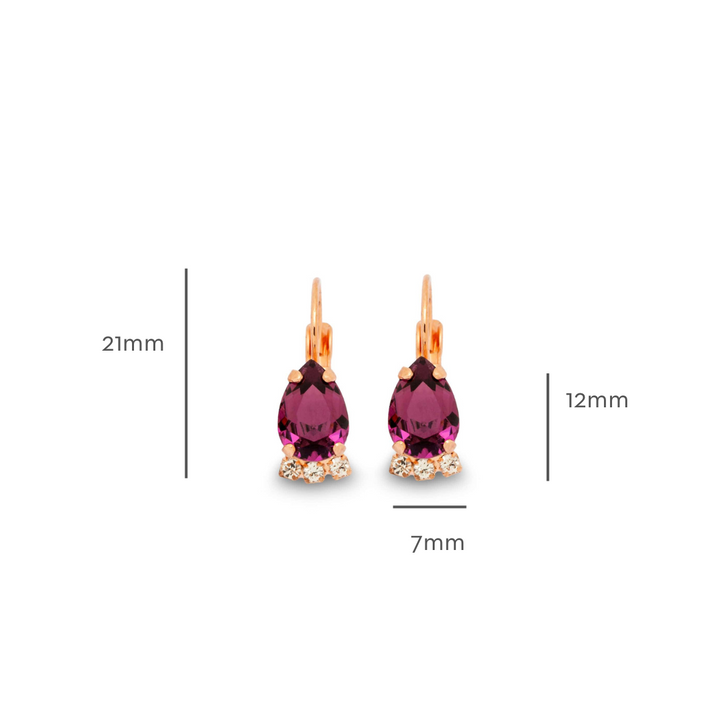 Clementine Amethyst Earrings