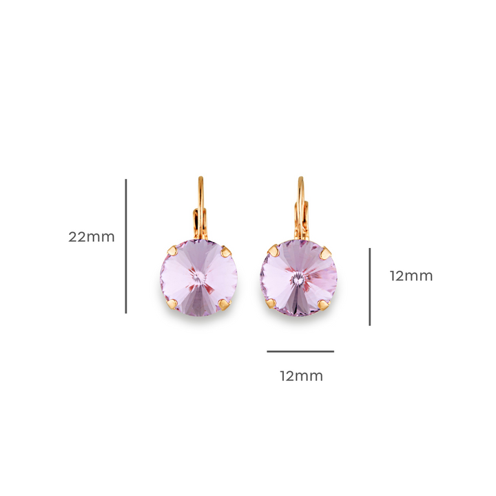 Elise Earrings Violet
