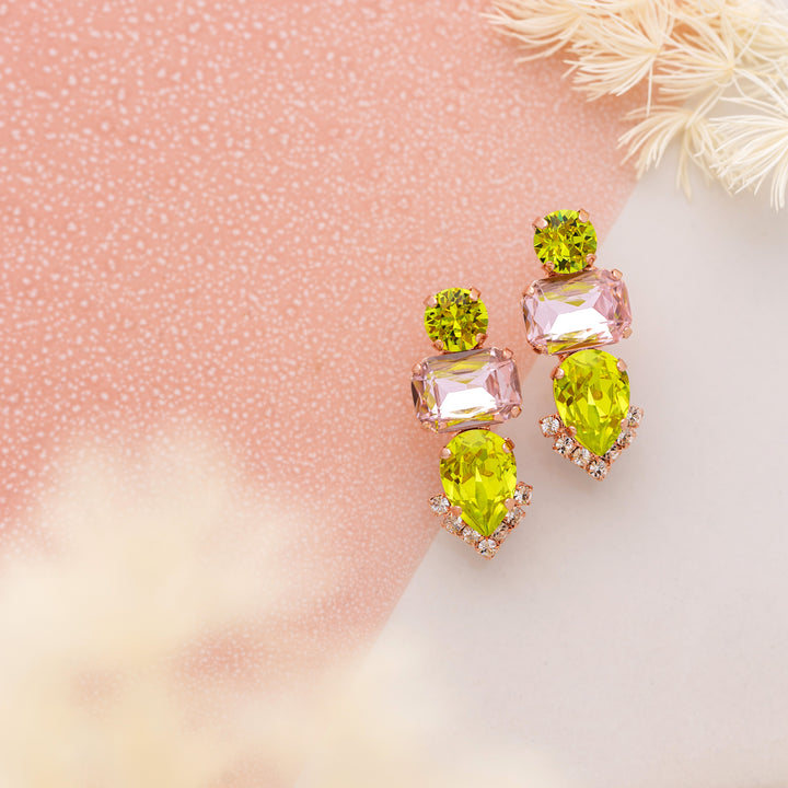 Eugenie Earrings Vintage Rose