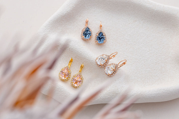 Simone Earrings Vintage Rose