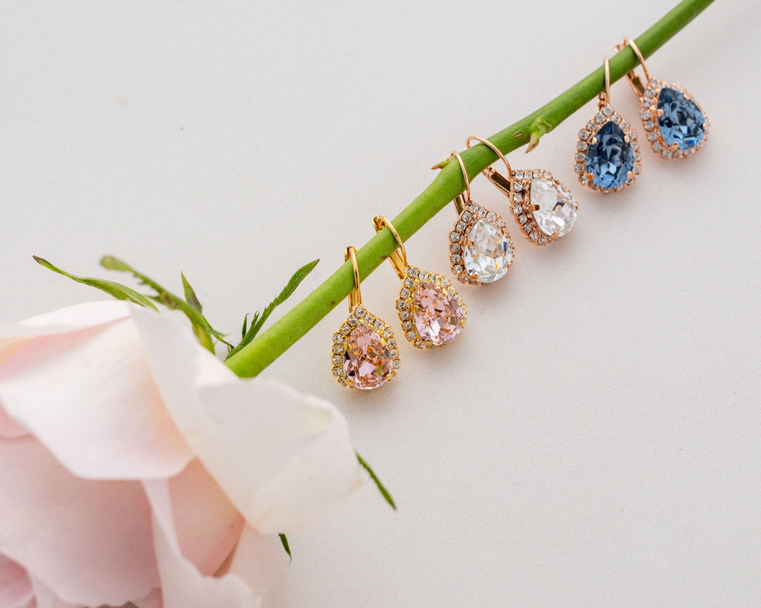 Simone Earrings Vintage Rose