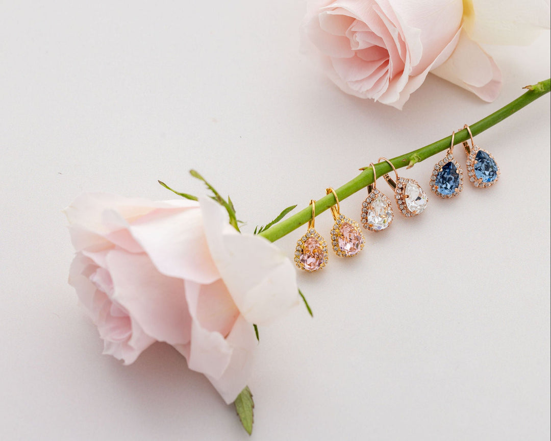 Simone Earrings Vintage Rose