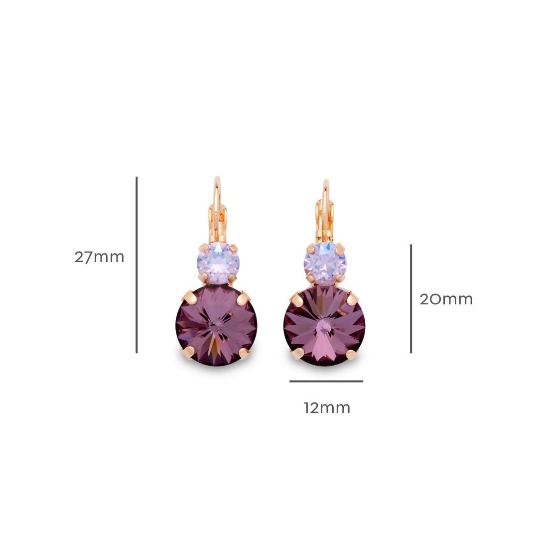 Gisele Earrings Antique Pink