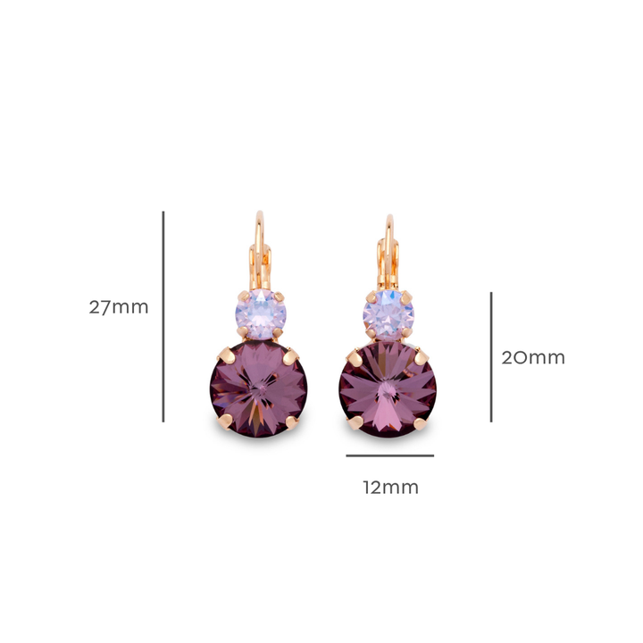 Gisele Earrings Antique Pink