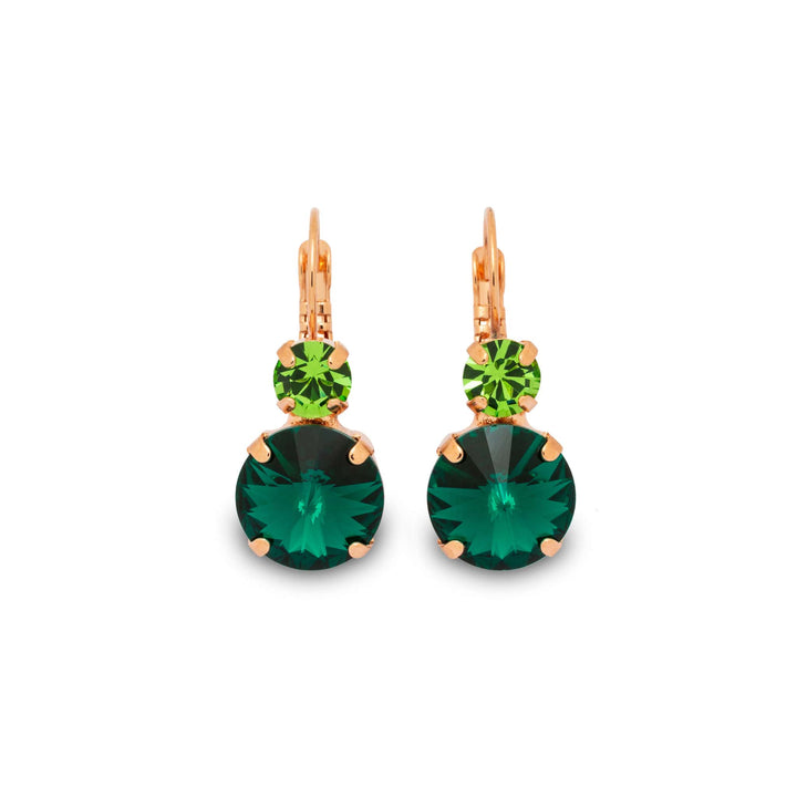 Gisele Emerald Crystal Earrings