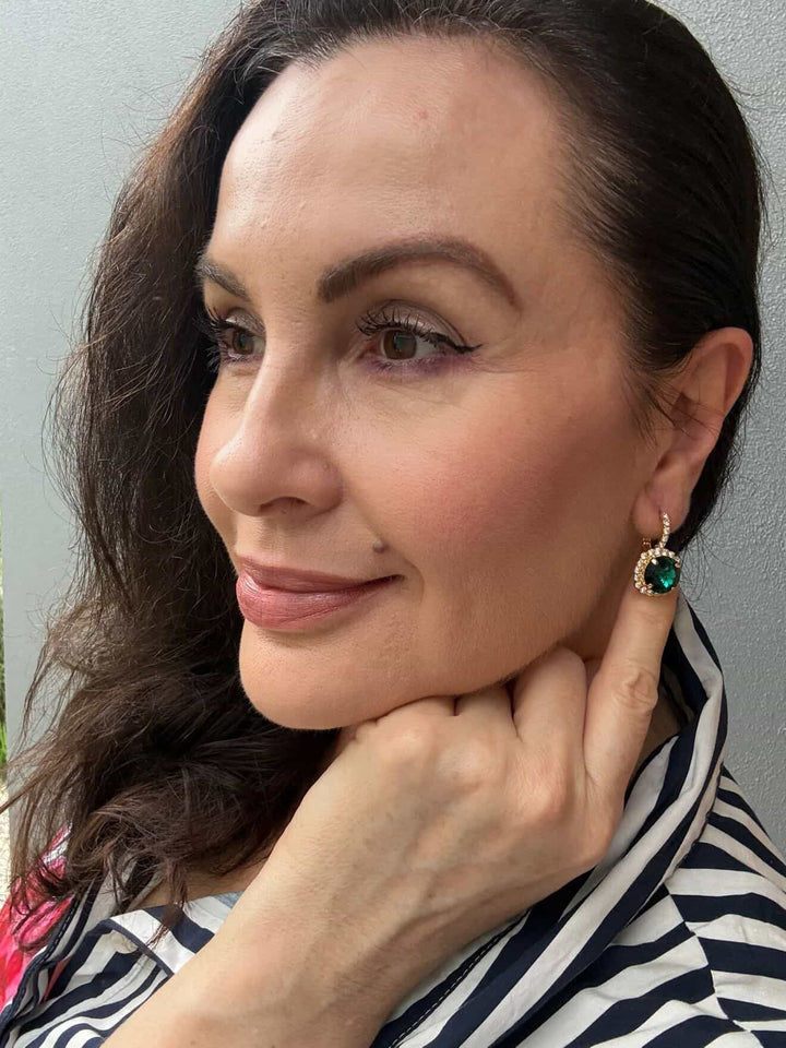 Rosalie Emerald Earrings