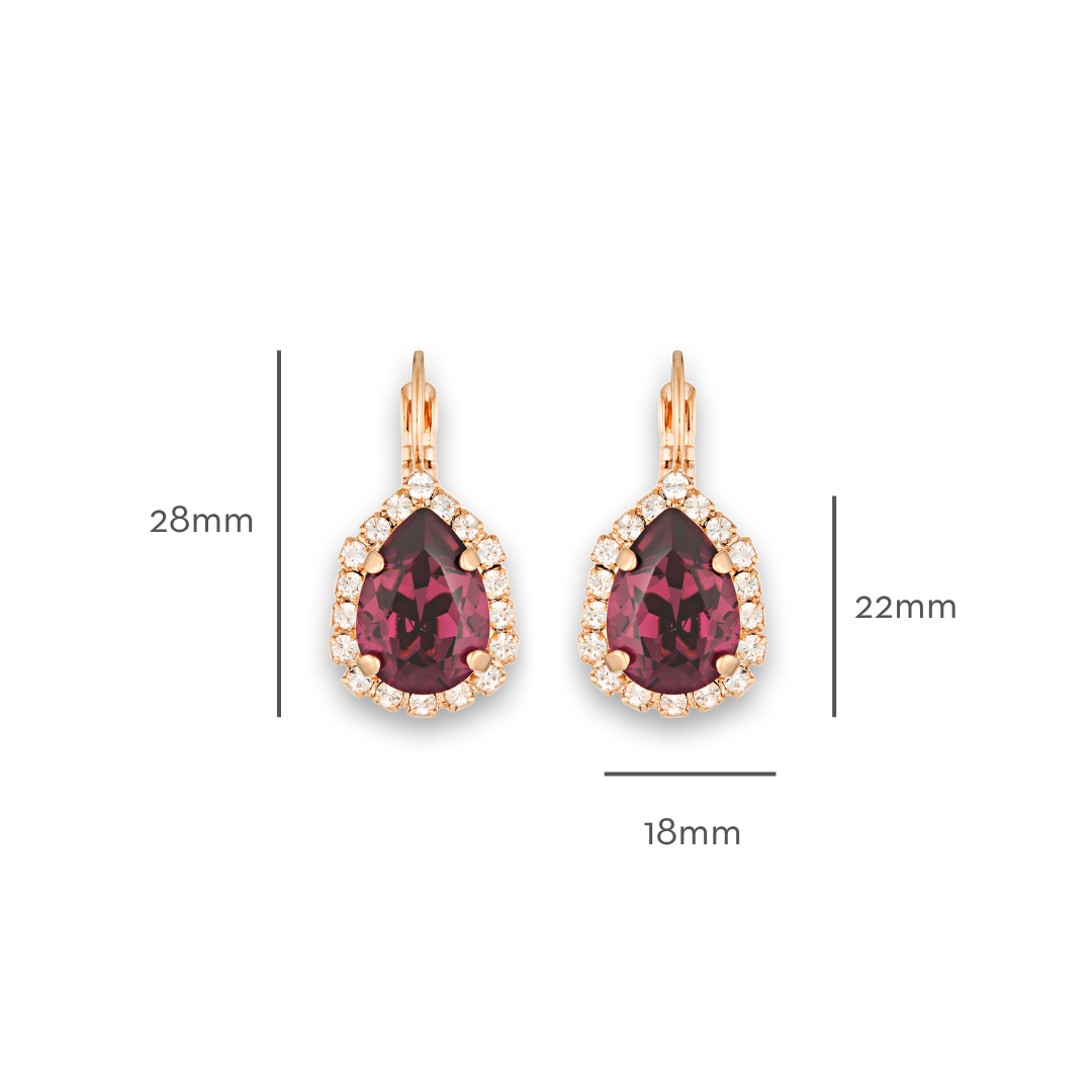 Simone Earrings Amethyst