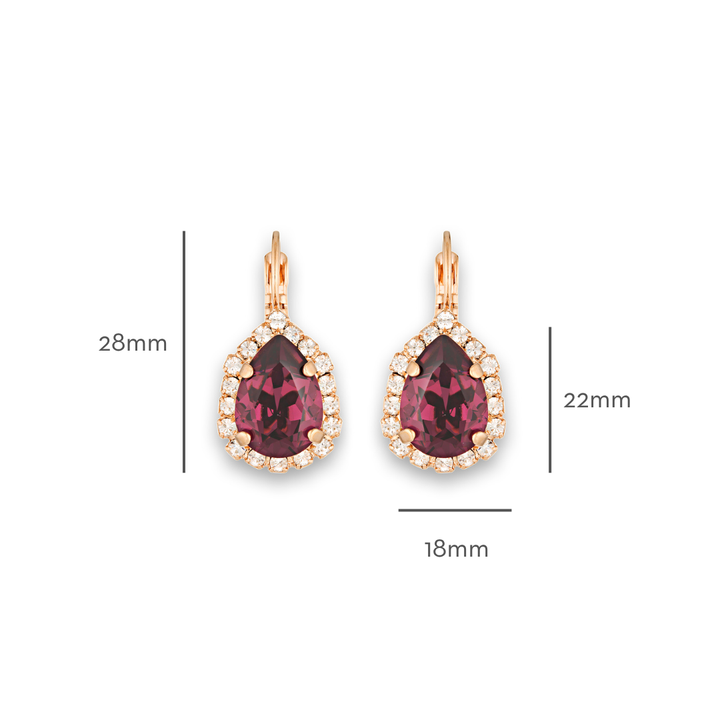 Simone Earrings Amethyst