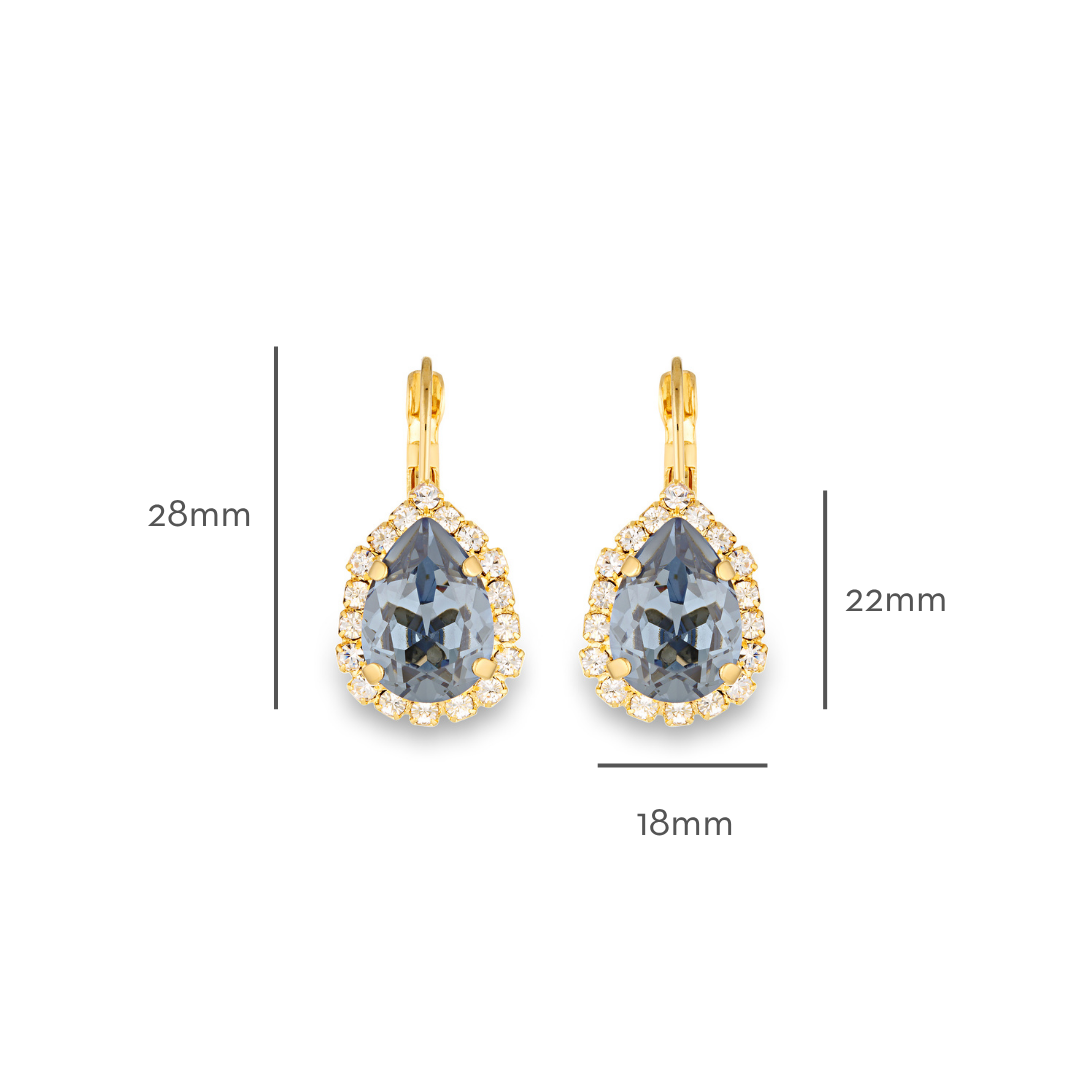 Simone Earrings Denim Blue