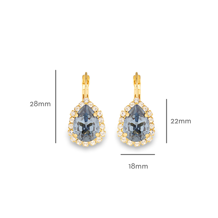 Simone Earrings Denim Blue