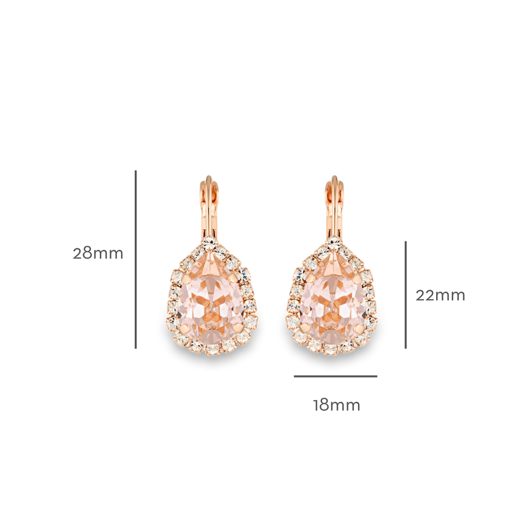 Simone Earrings Vintage Rose