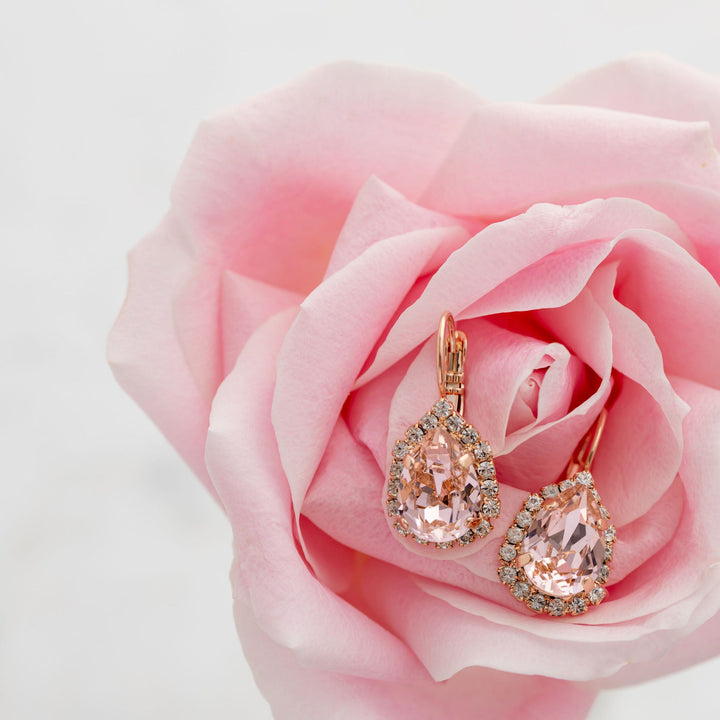 Simone Earrings Vintage Rose