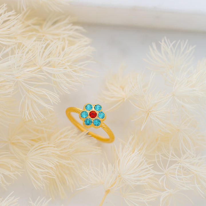 Sylvie Ring Aqua