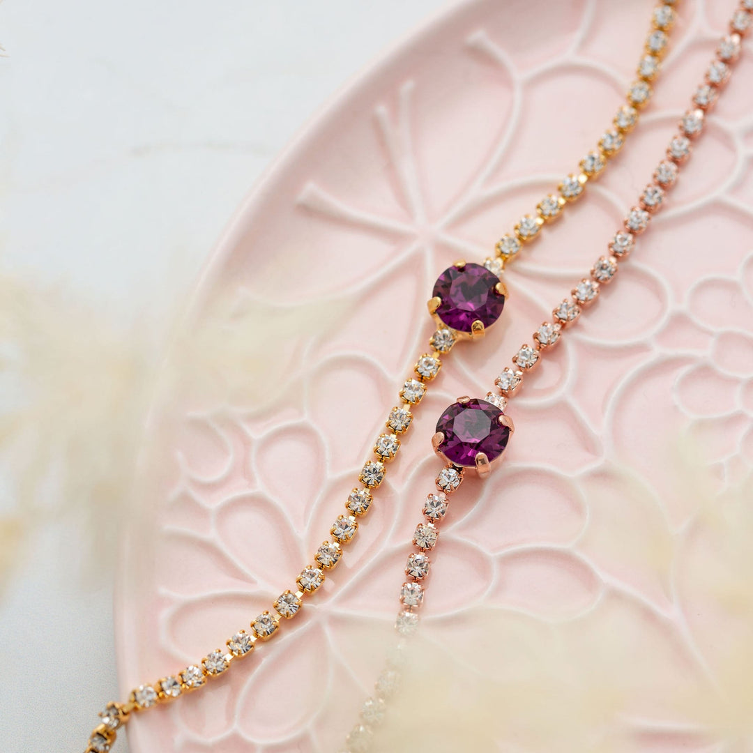 Tempeste Amethyst Tennis Bracelet